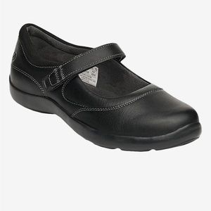 Anodyne No. 19 Black Leather Mary Janes Comfort Diabetic Shoes Size 9M